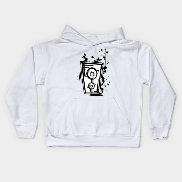 Leaky Speaker Kids Hoodie by AlterAspect